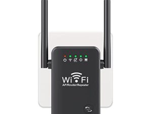 Cisidell WiFi Range Extender Signal Booster-Coverage حتى 2640 قدمًا مربعًا و 25 جهازًا ، معزز الإنترنت اللاسلكي طويل المدى ، مكبر إشارة WiFi المنزلي ، إعداد سهل بضغطة واحدة ، نقطة وصول