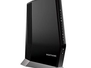 مودم كابل NETGEAR Nighthawk مع موجه WiFi 6 مدمج (CAX80) - متوافق مع جميع مزودي الكابلات الرئيسيين | خطط الكابلات تصل إلى 6 جيجابت في الثانية | AX6000 WiFi 6 سرعات | DOCSIS 3.1 (مجدد)