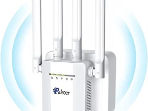 معزز إشارة WiFi Extender Booster تغطية طويلة المدى حتى 9985 قدمًا مربعًا وأكثر من 50 جهازًا ، معزز الإنترنت للمنزل ، مكرر الإنترنت اللاسلكي ومضخم الإشارة ، 5 أوضاع عمل ، إعداد بنقرة واحدة ، منفذ WAN / LAN