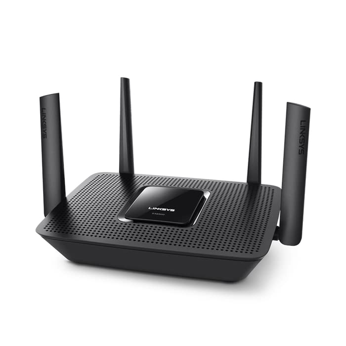 راوتر Linksys WiFi 5 ، ثنائي النطاق ، 1000 قدم مربع تغطية القدم ، مع تحكم الوالدين ، ما يصل إلى 10+ أجهزة ، سرعات تصل إلى (AC1200) 1.2 جيجابت في الثانية - EA6350-4B راوتر Linksys WiFi 5 ، ثنائي النطاق ، 1000 قدم مربع تغطية القدم ، مع تحكم الوالدين ، ما يصل إلى 10+ أجهزة ، سرعات تصل إلى (AC1200) 1.2 جيجابت في الثانية - EA6350-4B