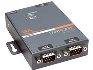 خادم جهاز Lantronix UDS2100 ثنائي المنافذ - 2 × DB-9 ، 1 × RJ-45 (125163C)