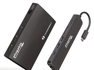 تتضمن حزمة Thunderbolt 4 Hub القابلة للتوصيل محول USB-C إلى 4K HDMI ومحول متعدد المنافذ 7 في 1 مع إيثرنت ، شحن 60 وات ، متوافق مع Mac ، أجهزة الكمبيوتر المحمولة التي تعمل بنظام Windows ، Thunderbolt 3 أو 4 ، أجهزة USB4