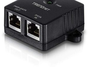 حاقن TRENDnet Gigabit Power Over Ethernet (PoE) ، يدعم سرعة جيجابت مزدوجة كاملة ، أجهزة Network PoE حتى 100 متر (328 قدمًا) ، 15.4 واط ، إدخال / إخراج تلقائي لـ MDIX ، التوصيل والتشغيل ، TPE-113GI (متجدد)