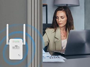 موسع واي فاي 300 متر ، متانة عالية 2.4G WiFi Range Extender ، معزز للإنترنت اللاسلكي ، مقوي إشارة لاسلكية مع منفذ إيثرنت لتمديد شبكة WiFi للأجهزة المنزلية
