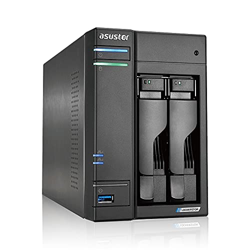 Asustor Lockerstor 2 AS6602T - 2 Bay NAS ، وحدة معالجة مركزية رباعية النواة 2.0 جيجاهرتز ، منفذين 2.5 جيجابت ، 4 جيجابايت رام DDR4 ، 2 M.2 SSD فتحات تخزين متصلة بالشبكة (بدون قرص) Asustor Lockerstor 2 AS6602T - 2 Bay NAS ، وحدة معالجة مركزية رباعية النواة 2.0 جيجاهرتز ، منفذين 2.5 جيجابت ، 4 جيجابايت رام DDR4 ، 2 M.2 SSD فتحات تخزين متصلة بالشبكة (بدون قرص)