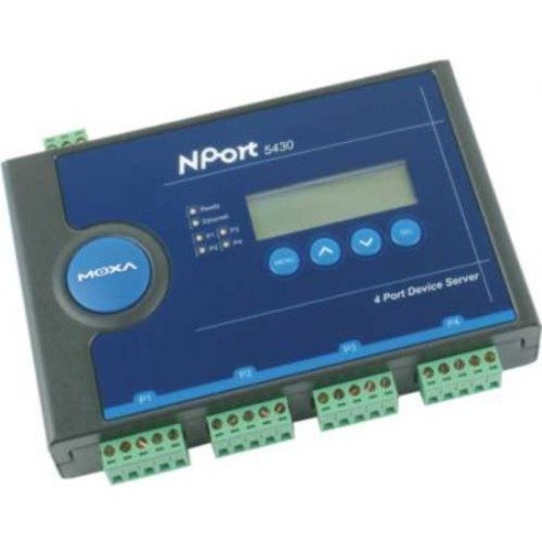 MOXA NPort 5430 خادم جهاز رباعي المنافذ بدون محول طاقة ، 10/100 Ethernet ، RS-422/485 ، كتلة طرفية MOXA NPort 5430 خادم جهاز رباعي المنافذ بدون محول طاقة ، 10/100 Ethernet ، RS-422/485 ، كتلة طرفية