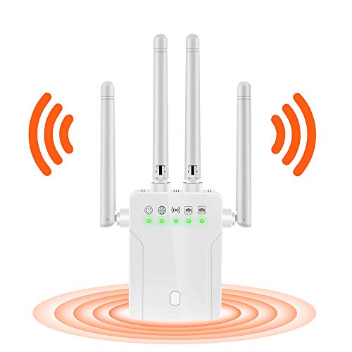 مكرر WiFi - معزز WiFi ، موسع إشارة ، تغطية تصل إلى 2500 قدم مربع ، 1200 ميجابت في الثانية 2.4 و 5 جيجاهرتز مضخم إنترنت لاسلكي - يغطي 20 جهازًا مع 4 هوائيات خارجية متقدمة. مكرر WiFi - معزز WiFi ، موسع إشارة ، تغطية تصل إلى 2500 قدم مربع ، 1200 ميجابت في الثانية 2.4 و 5 جيجاهرتز مضخم إنترنت لاسلكي - يغطي 20 جهازًا مع 4 هوائيات خارجية متقدمة.
