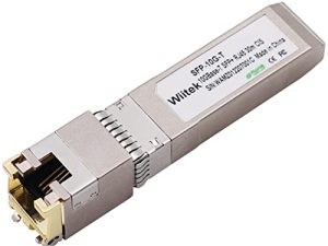 Wiitek SFP + to RJ45 Copper Modules، 10GBase-T Transceiver متوافق مع Cisco SFP-10G-TX، Ubiquiti، Netgear، Mikrotik، Unifi (Cat 6a / 7 or Better، 30-Meter)