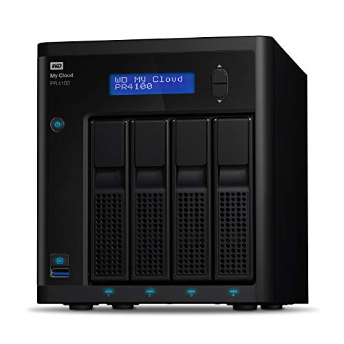 وحدة التخزين المتصلة بالشبكة WD 56TB My Cloud Pro Series PR4100 - NAS - WDBNFA0560KBK-NESN وحدة التخزين المتصلة بالشبكة WD 56TB My Cloud Pro Series PR4100 - NAS - WDBNFA0560KBK-NESN