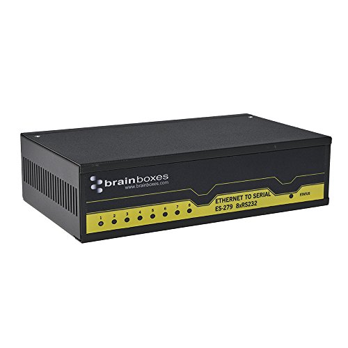 خادم جهاز Brainboxes - 8 منافذ - 10Mb LAN ، 100Mb LAN ، RS-232 (ES-279) خادم جهاز Brainboxes - 8 منافذ - 10Mb LAN ، 100Mb LAN ، RS-232 (ES-279)