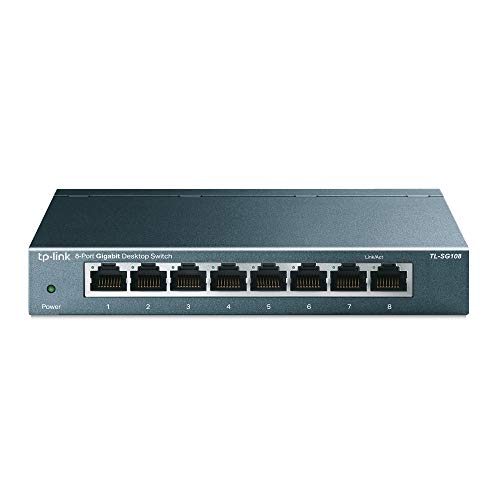 تي بي لينك TL-SG108 | محول شبكة إيثرنت غير مُدار من 8 منافذ جيجابت ، مقسم إيثرنت | التوصيل والتشغيل | تصميم معدني بدون مروحة | المنافذ المحمية | تحسين حركة المرور | حماية محدودة مدى الحياة تي بي لينك TL-SG108 | محول شبكة إيثرنت غير مُدار من 8 منافذ جيجابت ، مقسم إيثرنت | التوصيل والتشغيل | تصميم معدني بدون مروحة | المنافذ المحمية | تحسين حركة المرور | حماية محدودة مدى الحياة