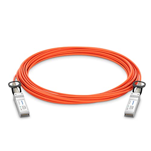 QSFPTEK 10G SFP + كبل بصري نشط ، 1 متر (3 أقدام) SFP + إلى SFP + ، 10 GBASE OM2 MMF Fiber AOC Cable مع وحدة الإرسال والاستقبال لـ Cisco SFP-10G-AOC1M ، Ubiquiti ، D-Link ، Netgear ، Mikrotik ، أجهزة الشفرة المفتوحة QSFPTEK 10G SFP + كبل بصري نشط ، 1 متر (3 أقدام) SFP + إلى SFP + ، 10 GBASE OM2 MMF Fiber AOC Cable مع وحدة الإرسال والاستقبال لـ Cisco SFP-10G-AOC1M ، Ubiquiti ، D-Link ، Netgear ، Mikrotik ، أجهزة الشفرة المفتوحة
