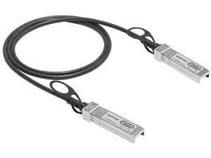 كبل QSFPTEK 10G SFP + DAC ، 1 متر (3 أقدام) كبل Twinax نحاسي سلبي مباشر متصل بـ Cisco SFP-H10GB-CU1M ، Ubiquiti ، D-Link ، Netgear ، Mikrotik ، أجهزة التبديل المفتوحة