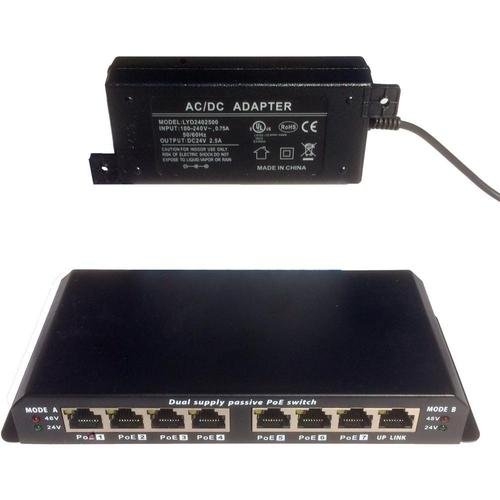بو تكساس GPOES-8-7AB-24v60w | 24 Volt 8 Port Passive PoE Switch لأجهزة Ubiquiti 24v مع Gigabit Ethernet بو تكساس GPOES-8-7AB-24v60w | 24 Volt 8 Port Passive PoE Switch لأجهزة Ubiquiti 24v مع Gigabit Ethernet