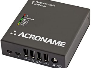 Acroname - محول USB مُدار / أجهزة كمبيوتر Hub 2 - 4 منافذ ، شحن سريع (2.5A) ، درجة صناعية وعلمية ، قابل للبرمجة متوافق مع Mac / Windows / Linux لمحرك الأقراص الثابتة الخارجي بلوحة المفاتيح