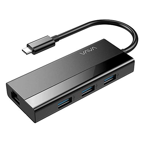 محول VAVA USB C Hub ، محول 4 في 1 USB من النوع C إلى USB 3.0 مع محول شبكة جيجابت إيثرنت متعدد المنافذ لأجهزة MacBook Pro 2018/2017 و MacBook Air 2018 و Pixel 3 و Dell XPS والمزيد من الأجهزة من النوع C محول VAVA USB C Hub ، محول 4 في 1 USB من النوع C إلى USB 3.0 مع محول شبكة جيجابت إيثرنت متعدد المنافذ لأجهزة MacBook Pro 2018/2017 و MacBook Air 2018 و Pixel 3 و Dell XPS والمزيد من الأجهزة من النوع C