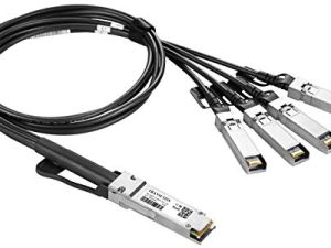 40G QSFP + to 4xSFP + Breakout Twinax Cable - 40GBASE-CR4 DAC كابل DAC السلبي لأجهزة جونيبر ، 5 أمتار (16.4 قدمًا)