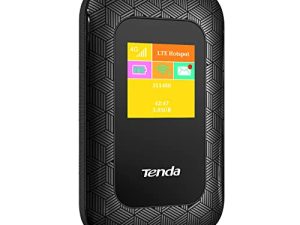 نقطة اتصال متنقلة من Tenda 4G ، جهاز MiFi بسرعة 150 ميجا بت في الثانية من الجيل الرابع LTE Cat41 ، موجه 4G ، يدعم شحن واجهة USB | بطارية 2100 مللي أمبير في الساعة ، لا يلزم تكوين (4G185) ، أسود