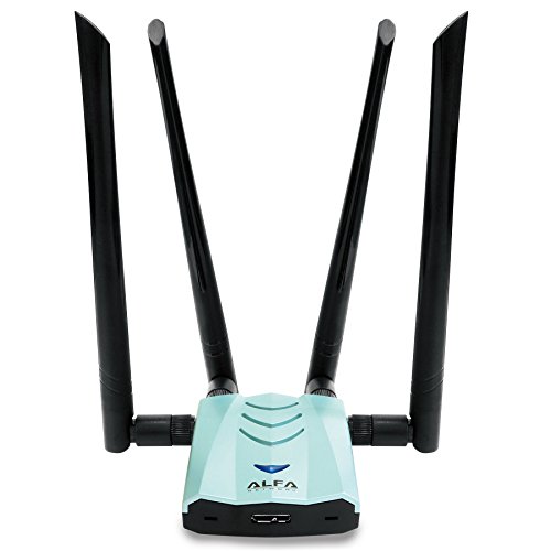 محول WiFi AC1900 من Alfa - محول شبكة Wi-Fi مزدوج النطاق بمعيار 802.11ac طويل المدى بسرعة 1900 ميجابت في الثانية USB 3.0 مع هوائيات خارجية ثنائية النطاق مزدوجة النطاق 5dBi محول WiFi AC1900 من Alfa - محول شبكة Wi-Fi مزدوج النطاق بمعيار 802.11ac طويل المدى بسرعة 1900 ميجابت في الثانية USB 3.0 مع هوائيات خارجية ثنائية النطاق مزدوجة النطاق 5dBi