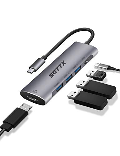محول USB C Hub Type C Hub ، محول 5 في 1 من الألومنيوم USB C إلى HDMI 4K 60 هرتز مع 3 منافذ USB 3.0 ، 100 واط توصيل الطاقة (PD) لأجهزة MacBook Pro 2017/2018 ، XPS والمزيد من أجهزة USB C محول USB C Hub Type C Hub ، محول 5 في 1 من الألومنيوم USB C إلى HDMI 4K 60 هرتز مع 3 منافذ USB 3.0 ، 100 واط توصيل الطاقة (PD) لأجهزة MacBook Pro 2017/2018 ، XPS والمزيد من أجهزة USB C