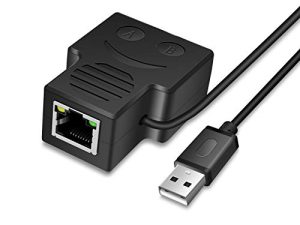 محول مقسم الشبكة CERRXIAN RJ45 ، RJ45 1 إلى 2 أنثى LAN Ethernet Network Splitter 2 جهاز يشارك الإنترنت في نفس الوقت لـ Cat5 ، Cat5e ، Cat6