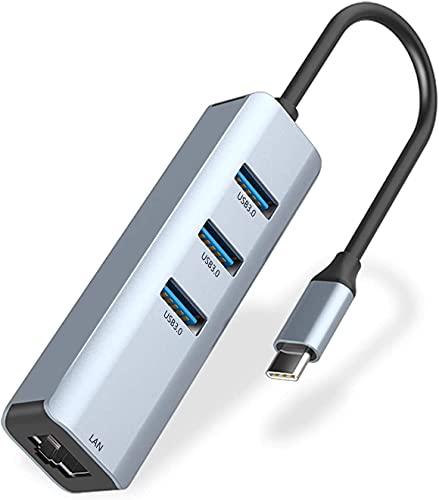 محول USB C إلى Ethernet ، ومحول ABLEWE 4 في 1 من الألومنيوم USB C مع منفذ Ethernet ، و 3 منافذ USB 3.0 ، لأجهزة MacBook Pro 2019/2018/2017 ، و Chromebook ، و Linux ، والمزيد من أجهزة Type C (تم تجديدها) محول USB C إلى Ethernet ، ومحول ABLEWE 4 في 1 من الألومنيوم USB C مع منفذ Ethernet ، و 3 منافذ USB 3.0 ، لأجهزة MacBook Pro 2019/2018/2017 ، و Chromebook ، و Linux ، والمزيد من أجهزة Type C (تم تجديدها)