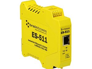 خادم جهاز Brainboxes - شبكة LAN 10 ميجا بايت ، شبكة LAN 100 ميجا بايت ، RS-232 ، RS-422 ، RS-485 (ES-511)
