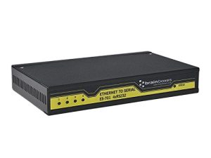Brainboxes - خادم الجهاز - 4 منافذ - شبكة LAN 10 ميجا بايت ، شبكة LAN 100 ميجا بايت ، RS-232 (ES-701)