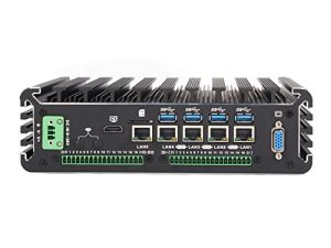 كمبيوتر صناعي ثنائي النواة ، كمبيوتر صناعي سريع تبديد الحرارة 100‑240 فولت Optocoupler عزل 4 منافذ POE جيجابت للتحكم في جهاز الأتمتة (# 3)
