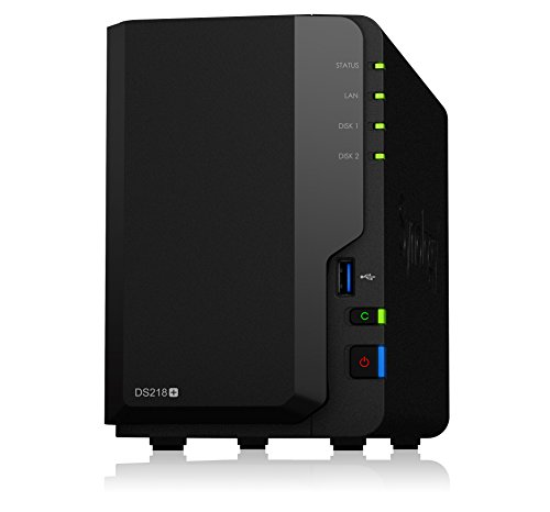 Synology 2 bay NAS DiskStation DS218 + (بدون أقراص) Synology 2 bay NAS DiskStation DS218 + (بدون أقراص)