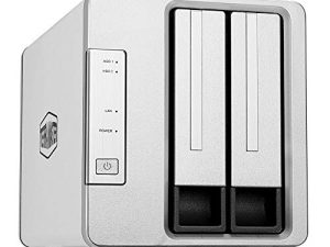 وحدة تخزين TERRAMASTER F2-221 NAS 2Bay - Apollo J3355 Dual Core 2.0GHz 2GB Memory Plex Media Server وحدة تخزين متصلة بالشبكة ، بدون أقراص