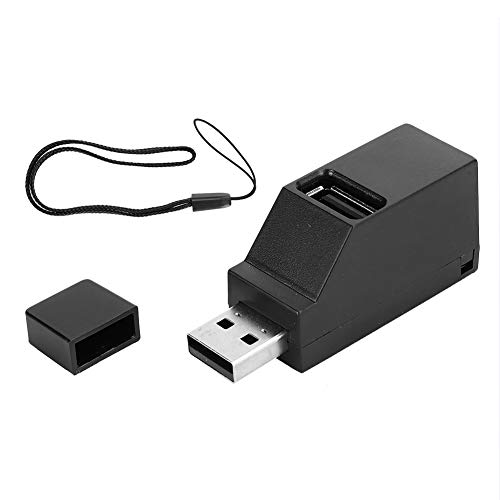 USB Hub ، 3 في 1 USB2.0 Splitter Hub ABS Mini Direct Plug-in Extender ملحقات الكمبيوتر ، مقسم USB مقاوم للاهتراء يدعم تطبيقات الأجهزة المختلفة (أسود) USB Hub ، 3 في 1 USB2.0 Splitter Hub ABS Mini Direct Plug-in Extender ملحقات الكمبيوتر ، مقسم USB مقاوم للاهتراء يدعم تطبيقات الأجهزة المختلفة (أسود)