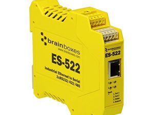خادم جهاز Brainboxes - منفذين - شبكة LAN 10 ميجا بايت ، شبكة LAN 100 ميجا بايت ، RS-232 ، RS-422 ، RS-485 (ES-522)