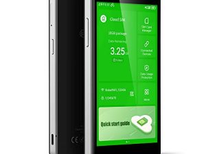 راوتر هوت سبوت متنقل من GlocalMe G4 Pro 4G LTE ، شاشة LCD تعمل باللمس مقاس 5 بوصات ، نقطة اتصال WiFi عالية السرعة محمولة على مستوى العالم ، مع بيانات 8 جيجابايت وعالمية 1 جيجابايت ، SIMFREE ، واي فاي جيب (أسود)