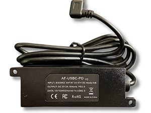 PoE Texas IEEE 802.3af PoE to USB-C Power and 10/100 Data with Power Delivery - استخدم Power Over Ethernet من محول الشبكة لشحن Apple iPad Mini 3 و iPad Air و Samsung Tab S7 Lite والمزيد