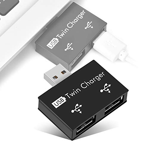 USB Splitter Hub ، USB 2.0 Hub Adapter 2 Port USB Ultra Slim Data Hub لشحن الجهاز (أسود) USB Splitter Hub ، USB 2.0 Hub Adapter 2 Port USB Ultra Slim Data Hub لشحن الجهاز (أسود)