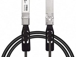 10G SFP + كبل نحاسي سلبي للتوصيل المباشر لـ Cisco و Ubiquiti UniFi و Fortinet10Gb / s SFP + إلى SFP + DAC Twinax Cables 0.3M (1ft)