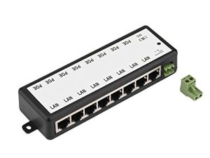 POE Ethernet 8 قنوات 10 / 100Mbps POE وحدة إمداد الطاقة حاقن POE محول إيثرنت LED ضوء الطاقة لجهاز IP Camera 802.3af (8)