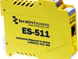 BRAINBOXES ES-511 ES-511 1PORT Device SVR RS232 / 422/485 ENET الفئة الصناعية ، منفذ واحد RS-232/422/485 إيثرنت صناعي إلى خادم الجهاز التسلسلي