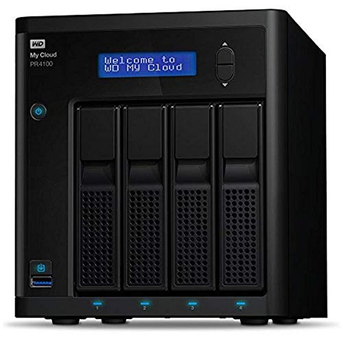 WD 40TB My Cloud Pro Series PR4100 وحدة تخزين متصلة بالشبكة - NAS - WDBNFA0400KBK-NESN WD 40TB My Cloud Pro Series PR4100 وحدة تخزين متصلة بالشبكة - NAS - WDBNFA0400KBK-NESN