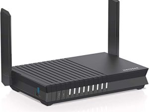 NETGEAR 4-Stream Wifi 6 Router (RAX15) - AX1800 Wireless Speed (تصل إلى 1.8 جيجابت في الثانية) | تغطية تصل إلى 1500 قدم مربع وأكثر من 20 جهازًا | مثالي لأجهزة iPhone 11 و Samsung Galaxy S20 (مجدد)
