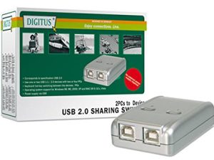 مفتاح مشاركة Digitus USB 2.0 ، 2 قطعة - جهاز واحد