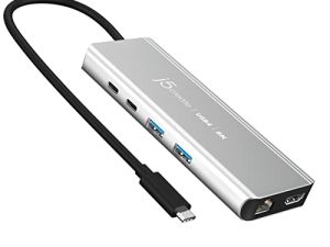 j5create USB4 8K متعدد المنافذ Hub - 6 في 1 USB4 Hub مع 8K60 / 4K144 HDMI ، إيثرنت ، شحن PD ، منافذ USB-A ، USB-C | متوافق مع أجهزة MacBook و Windows Laptops و Thunderbolt 3/4 وأجهزة USB4 (JCD403)