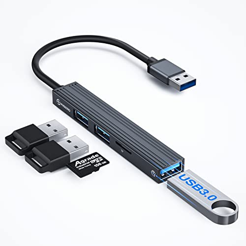 موزع USB صغير ، محول متعدد المنافذ 4 في 1 مع منفذ USB 3.0 عالي السرعة ، منفذ USB 2.0 وقارئ بطاقات TF ، محور بيانات محمول فائق النحافة قابل للتطبيق لأجهزة الكمبيوتر المحمول والكمبيوتر الشخصي و iMac Pro و MacBook Air و USB Splitter موزع USB صغير ، محول متعدد المنافذ 4 في 1 مع منفذ USB 3.0 عالي السرعة ، منفذ USB 2.0 وقارئ بطاقات TF ، محور بيانات محمول فائق النحافة قابل للتطبيق لأجهزة الكمبيوتر المحمول والكمبيوتر الشخصي و iMac Pro و MacBook Air و USB Splitter