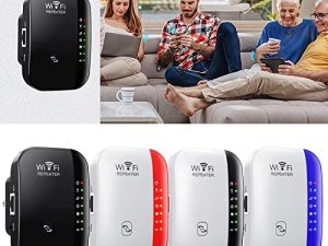 WiFi Extender WiFi Booster ، تغطية ULemeili تصل إلى 8000 قدم مربع و 35 جهازًا ، مكرر إشارة لاسلكي مع منفذ إيثرنت ، مضخم طويل المدى ، نقطة وصول ، مضخم إشارة إعداد بنقرة واحدة , 2.4 جيجا هرتز