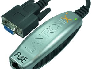 Lantronix Compact 1-Port Secure Serial (RS232 / RS422 / RS485) إلى IP Ethernet Device Server ؛ تشفير AES يصل إلى 256 بت ؛ الطاقة عبر إيثرنت (PoE) 802.3AF